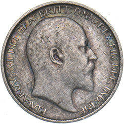 1907 Sixpence - Edward VII British Silver Coin