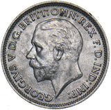 1936 Sixpence - George V British Silver Coin - Superb