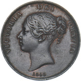 1855 Penny (PT) - Victoria British Copper Coin