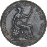 1855 Penny (PT) - Victoria British Copper Coin