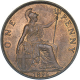 1896 Penny - Victoria British Bronze Coin - Superb