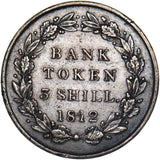 1812 3 Shillings Bank Token - George III British Silver Coin