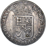 1689 Halfcrown - William & Mary British Silver Coin - Nice