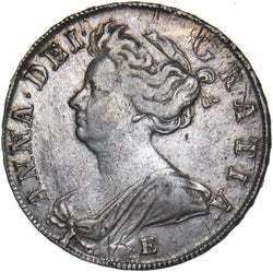 1707 E Halfcrown (Edinburgh Mint) - Anne British Silver Coin - Nice