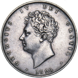 1826 Halfcrown - George IV British Silver Coin - Very Nice