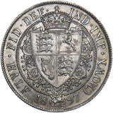 1897 Halfcrown - Victoria British Silver Coin - Superb