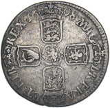 1698 Shilling - William III British Silver Coin