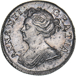 1708 Shilling - Anne British Silver Coin - Very Nice