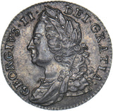 1750 Shilling - George II British Silver Coin - Very Nice