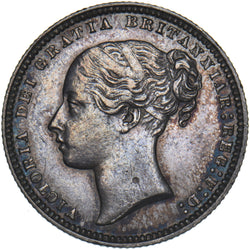 1868 Shilling (Die no. 1) - Victoria British Silver Coin - Very Nice