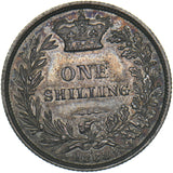 1868 Shilling (Die no. 1) - Victoria British Silver Coin - Very Nice