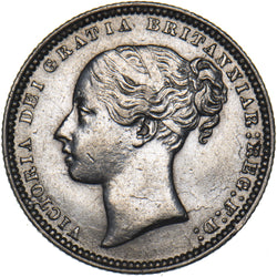 1871 Shilling (Die no. 10) - Victoria British Silver Coin - Nice