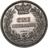 1871 Shilling (Die no. 10) - Victoria British Silver Coin - Nice