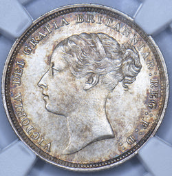 1881 Sixpence (NGC MS 64) - Victoria British Silver Coin - Superb