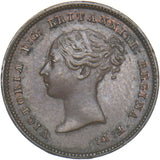 1844 Half Farthing - Victoria British Copper Coin - Very Nice