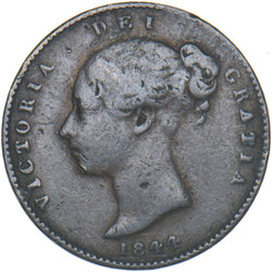 1844 Third Farthing - Victoria British Copper Coin