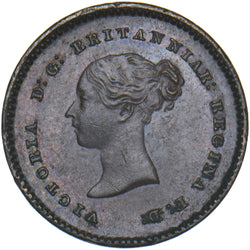 1839 Quarter Farthing - Victoria British Copper Coin - Very Nice