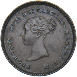 1839 Quarter Farthing - Victoria British Copper Coin - Very Nice