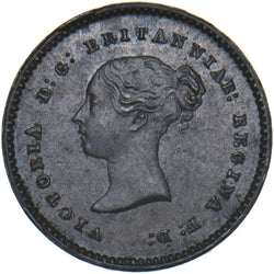 1852 Quarter Farthing - Victoria British Copper Coin - Very Nice