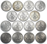 1937 - 1951 High Grade George VI Silver Scottish Shillings Lot (15 Coins)