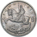 1935 Crown - George V British Silver Coin - Superb