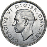 1937 Crown - George VI British Silver Coin - Very Nice