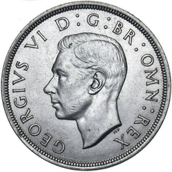 1937 Crown - George VI British Silver Coin - Very Nice