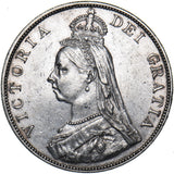 1889 Double Florin - Victoria British Silver Coin - Very Nice