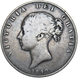 1849 Halfcrown - Victoria British Silver Coin