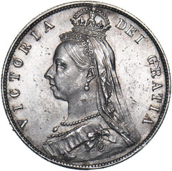 1889 Halfcrown - Victoria British Silver Coin - Very Nice