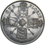 1918 Florin - George V British Silver Coin - Very Nice