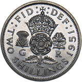 1951 Proof Florin - George VI British  Coin - Very Nice