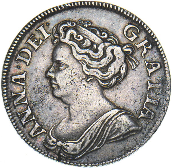 1711 Shilling - Anne British Silver Coin - Nice