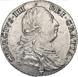 1787 Shilling - George III British Silver Coin - Very Nice