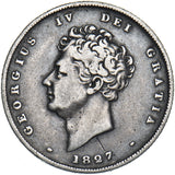 1827 Shilling - George IV British Silver Coin