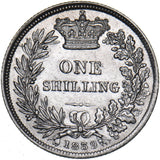 1839 Shilling - Victoria British Silver Coin - Very Nice