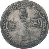 1696 Sixpence - William III British Silver Coin