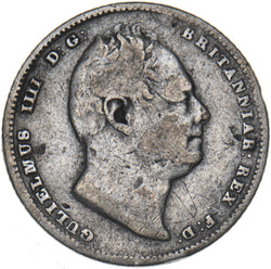 1834 Sixpence - William IV British Silver Coin