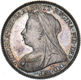 1897 Sixpence - Victoria British Silver Coin - Superb