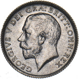 1911 Sixpence - George V British Silver Coin - Superb