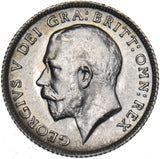 1914 Sixpence - George V British Silver Coin - Very Nice