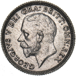 1926 Sixpence - George V British Silver Coin - Very Nice