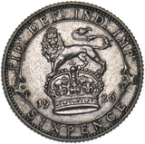 1926 Sixpence - George V British Silver Coin - Very Nice