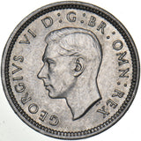 1943 Threepence - George VI British Silver Coin - Very Nice