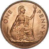 1938 Penny - George VI British Bronze Coin - Superb