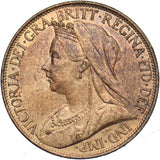 1896 Farthing - Victoria British Bronze Coin - Superb