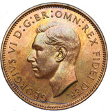 1950 Proof Farthing - George VI British Bronze Coin - Superb