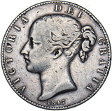 1847 Crown - Victoria British Silver Coin