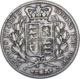 1847 Crown - Victoria British Silver Coin