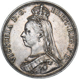 1887 Crown - Victoria British Silver Coin - Very Nice